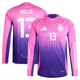 Nogometni Dres Njemačka Muller 13 Gostujući Euro 2024 Dugim Rukavima